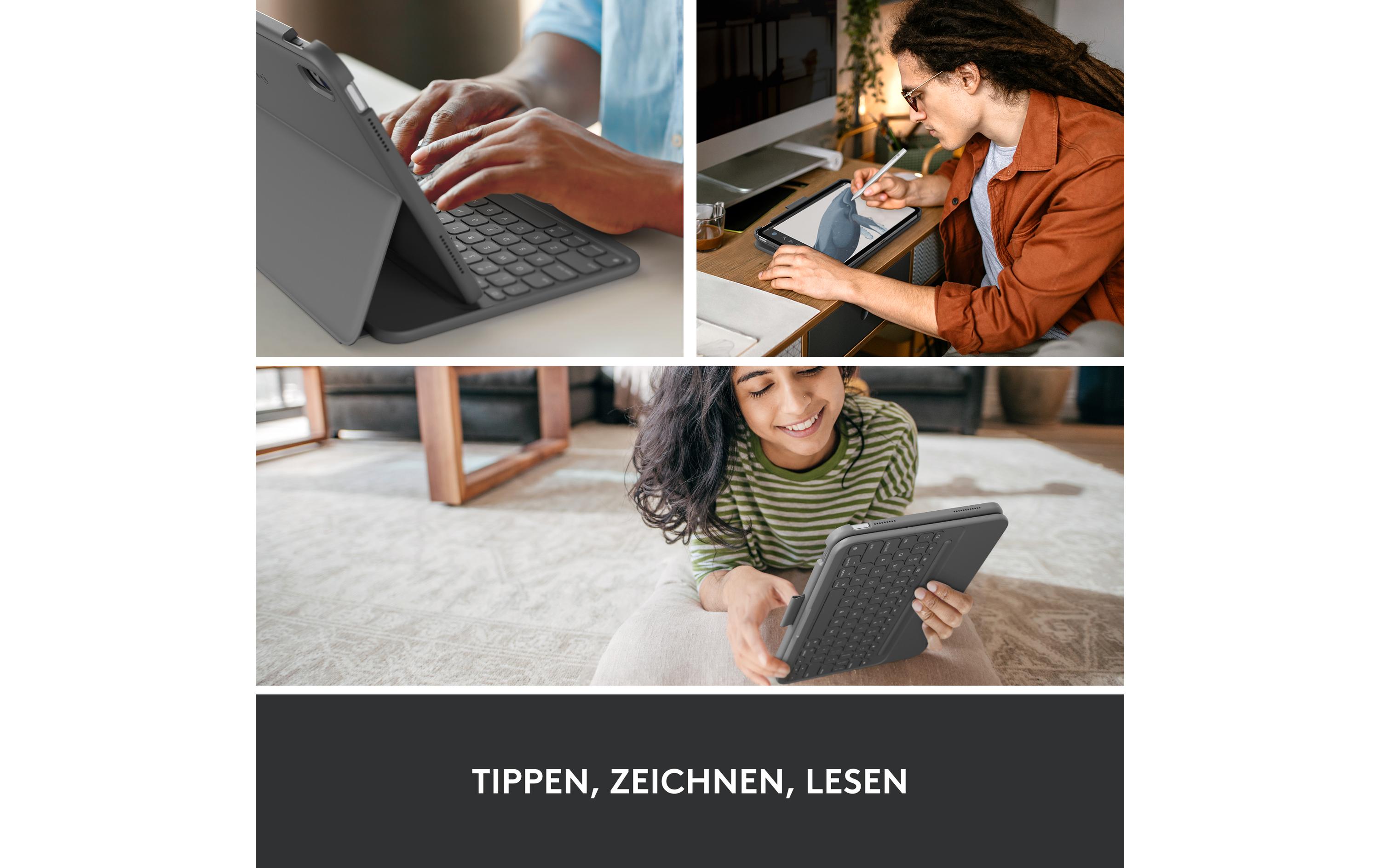 Logitech Tablet Tastatur Cover Slim Folio iPad 10.9 (10. Gen.)