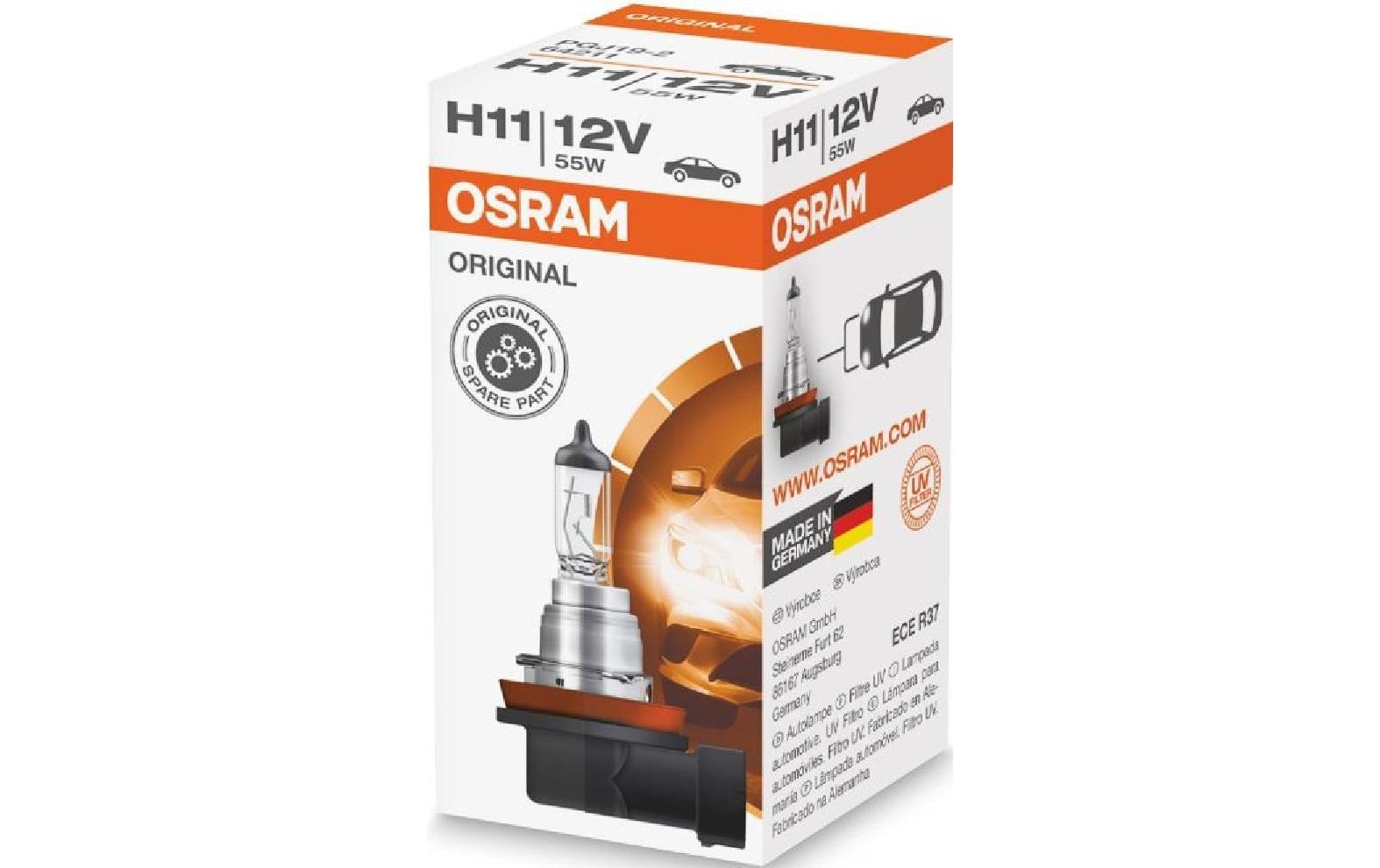 OSRAM Glühlampe H11 12V 55W PGJ19-2 PKW