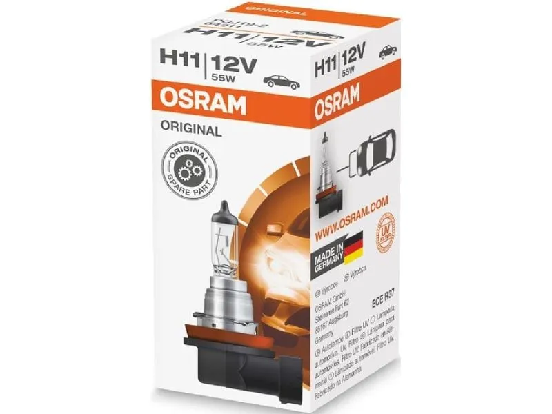 OSRAM Glühlampe H11 12V 55W PGJ19-2 PKW OSRAM Glühlampe H11 12V 55W PGJ19-2 PKW
