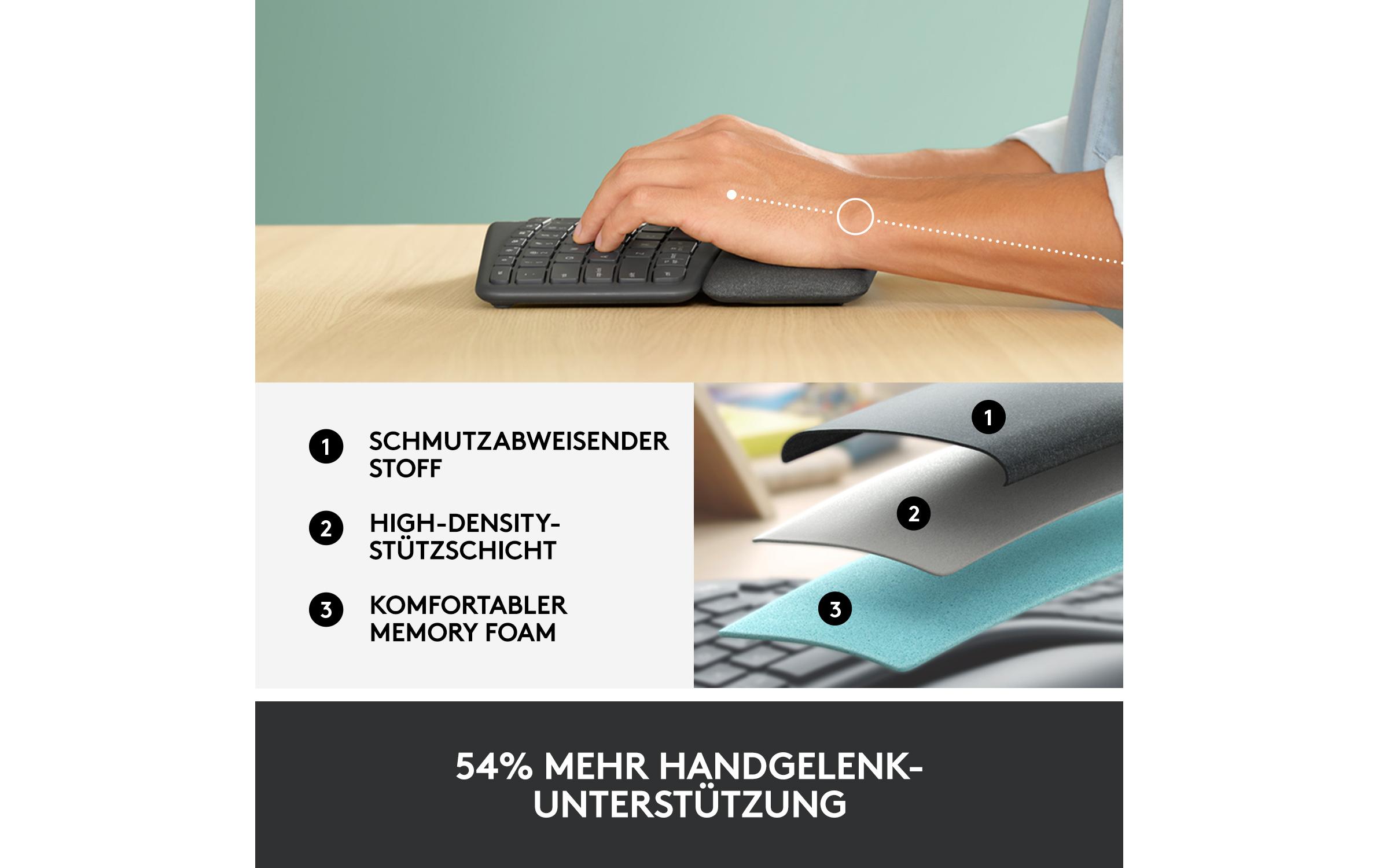 Logitech Tastatur Ergo K860