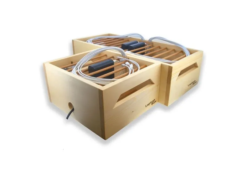 LMP LaptopBox 12-500 Schweizer Fichtenholz, 12x USB-C