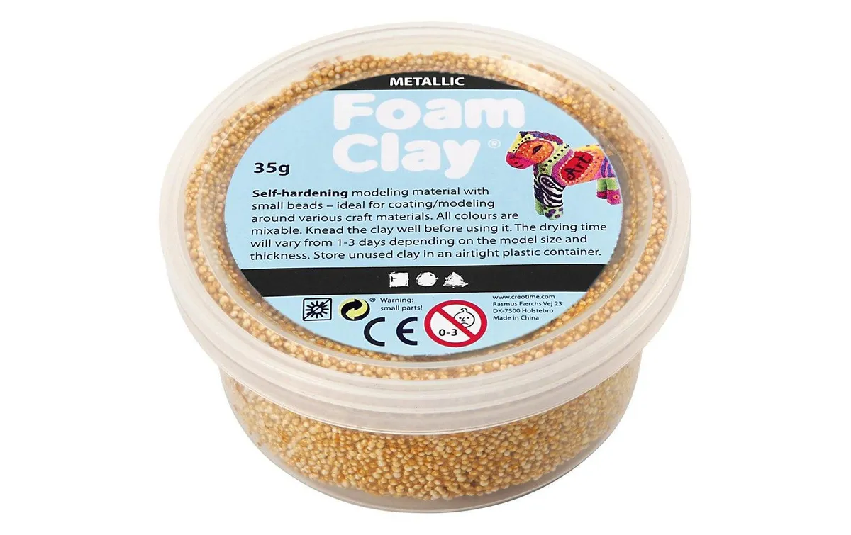 Creativ Company Modelliermasse Foam Clay Metallic 35 g Gold Creativ Company Modelliermasse Foam Clay Metallic 35 g Gold