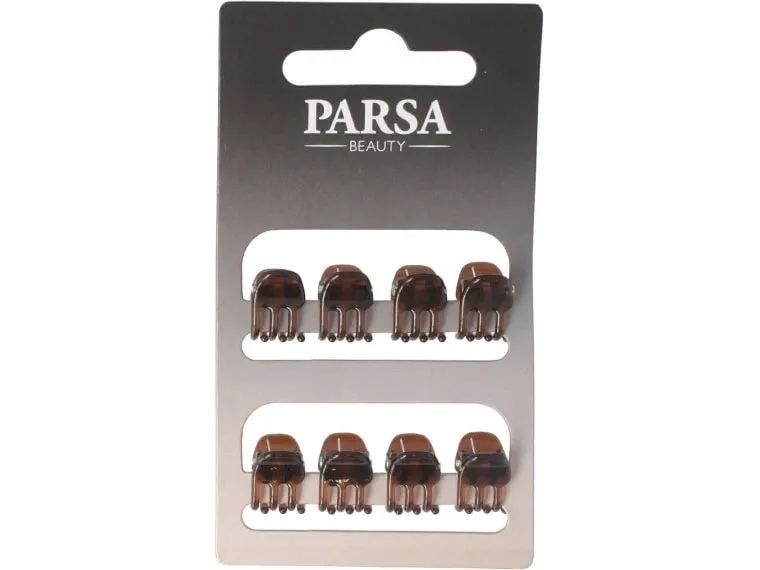 Parsa Beauty Haarklemme klein Braun 8 Stück Parsa Beauty Haarklemme klein Braun 8 Stück