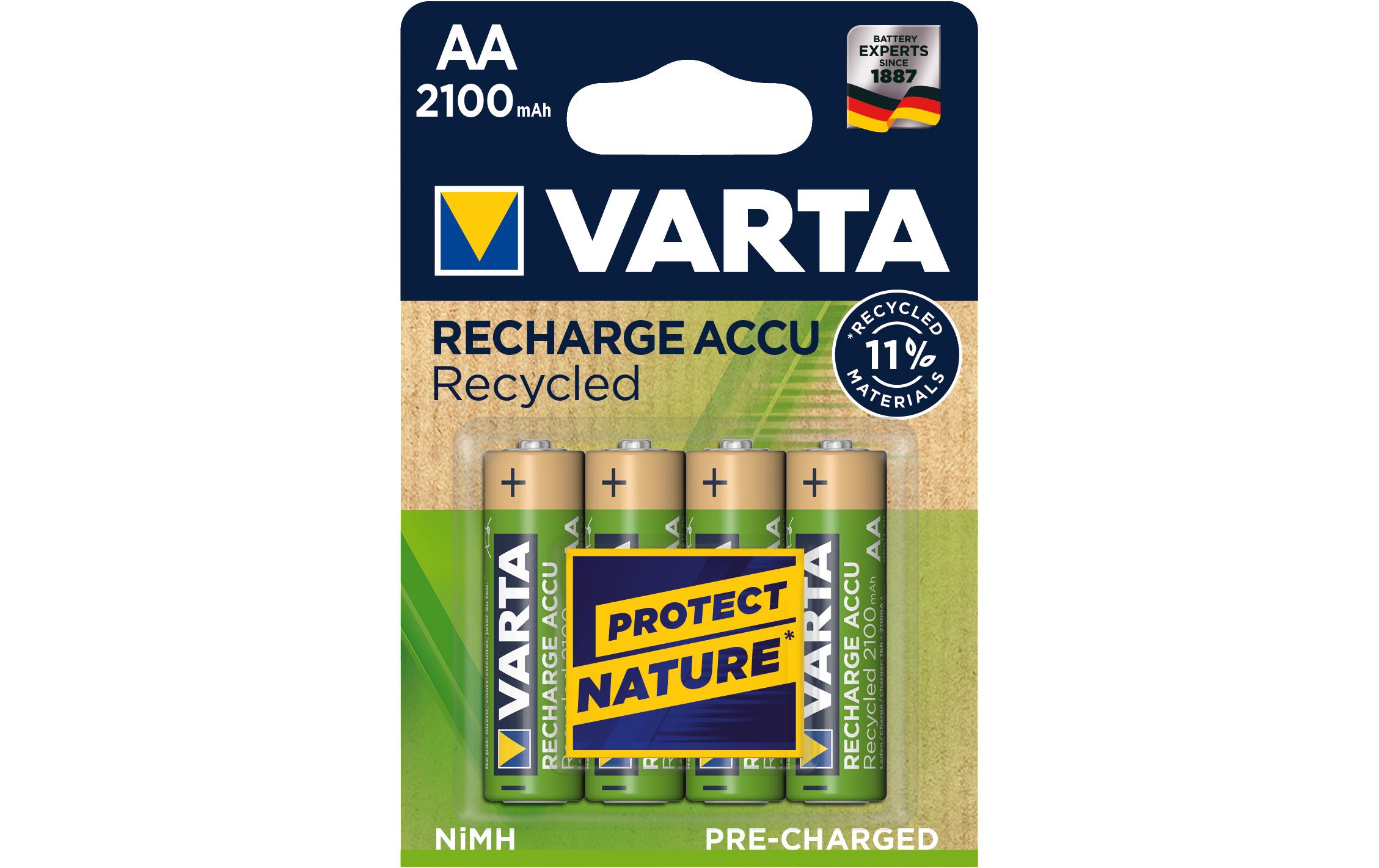 Varta Akku Recharge Accu Recycled AA 2100 mAh 2100 mAh