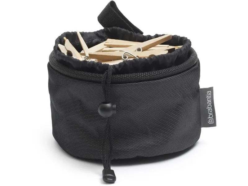 Brabantia Wäscheklammern-Beutel Schwarz, 1 Stück Brabantia Wäscheklammern-Beutel Schwarz, 1 Stück