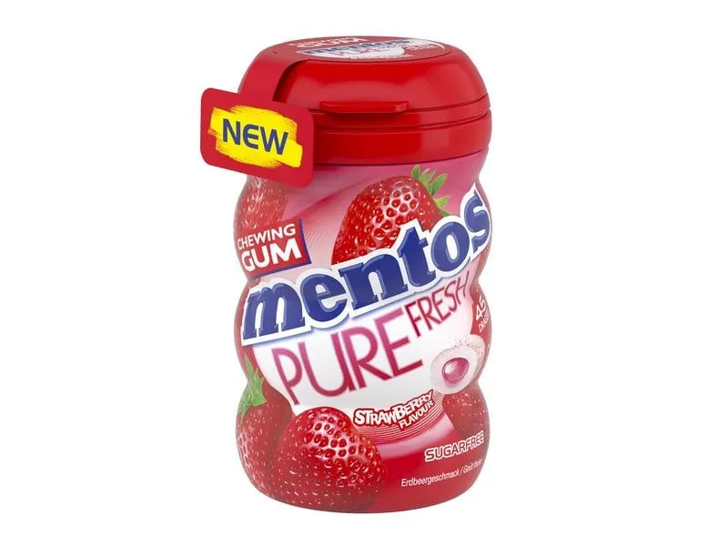 Mentos Kaugummi Pure Fresh Strawberry 90 g Mentos Kaugummi Pure Fresh Strawberry 90 g