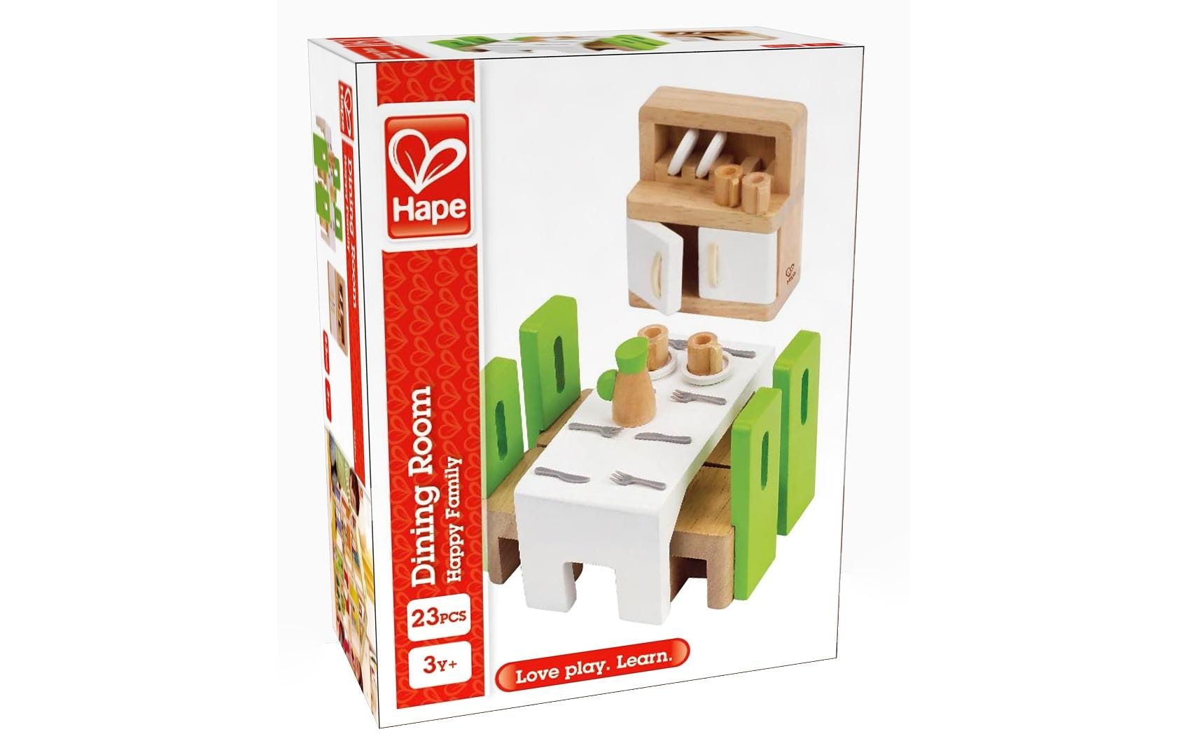 Hape Puppenhausmöbel Esszimmer