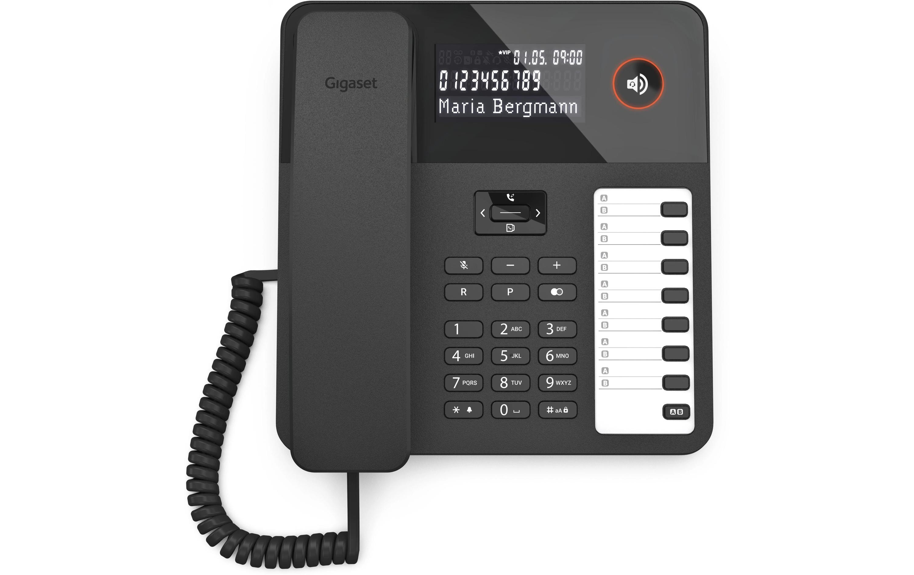 Gigaset Tischtelefon DESK 600 Schwarz