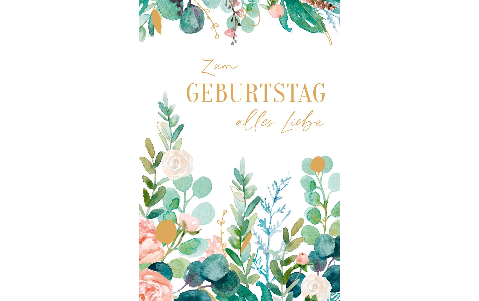 ABC Glückwunschkarte Geburtstag 12.5 x 17.6 cm