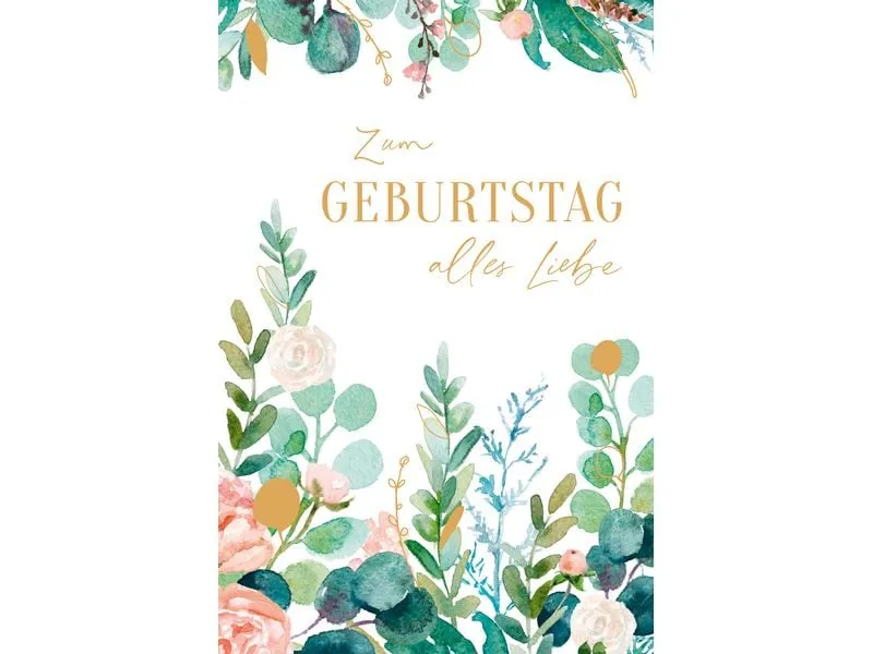 ABC Glückwunschkarte Geburtstag 12.5 x 17.6 cm ABC Glückwunschkarte Geburtstag 12.5 x 17.6 cm