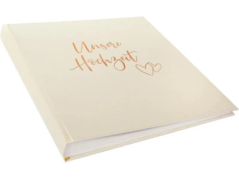 Goldbuch Hochzeitsalbum Herzklopfen 30 x 31 cm, 60 Seiten, Beige Goldbuch Hochzeitsalbum Herzklopfen 30 x 31 cm, 60 Seiten, Beige