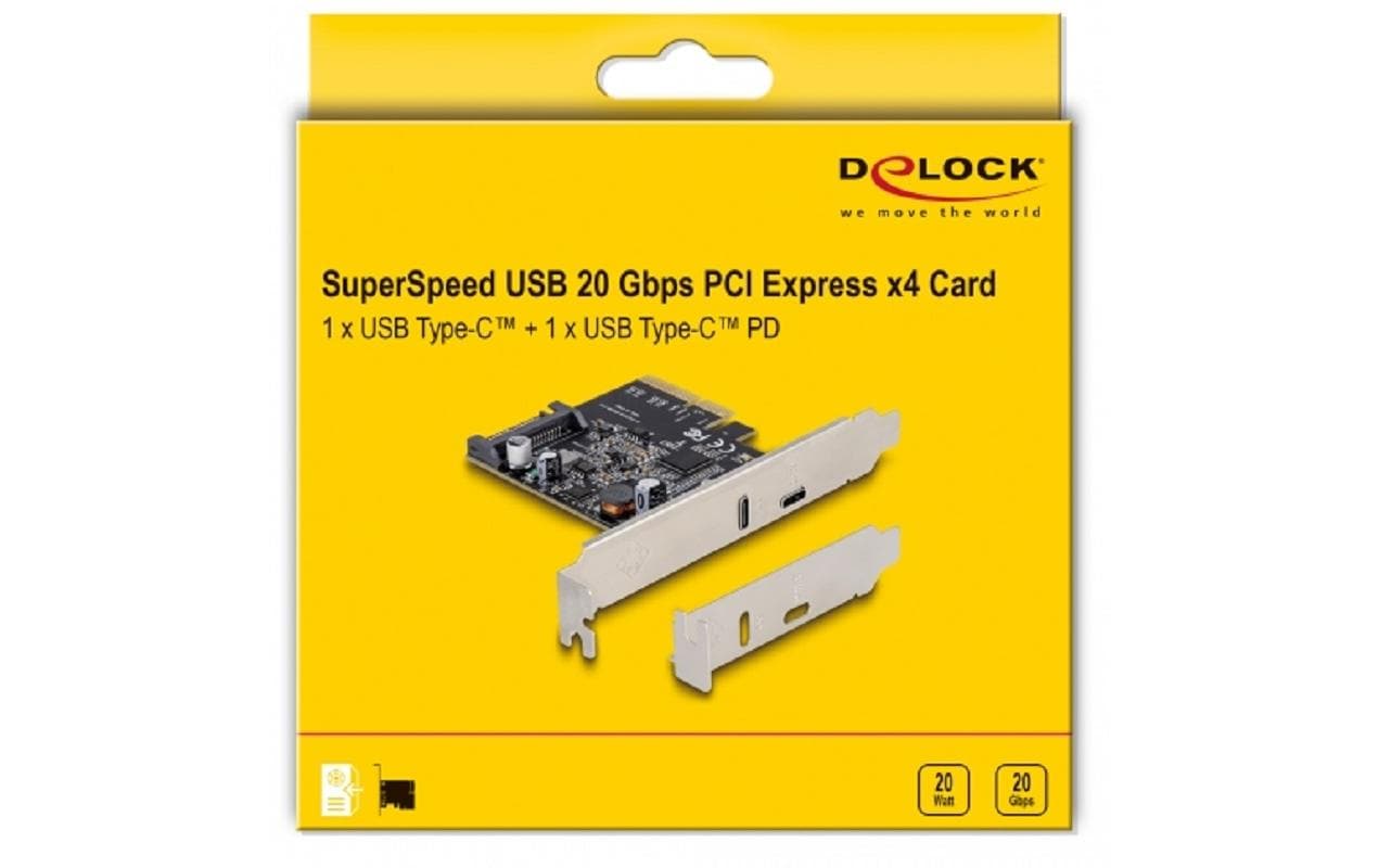 Delock PCI-Express-Karte 90074 2x USB Typ-C