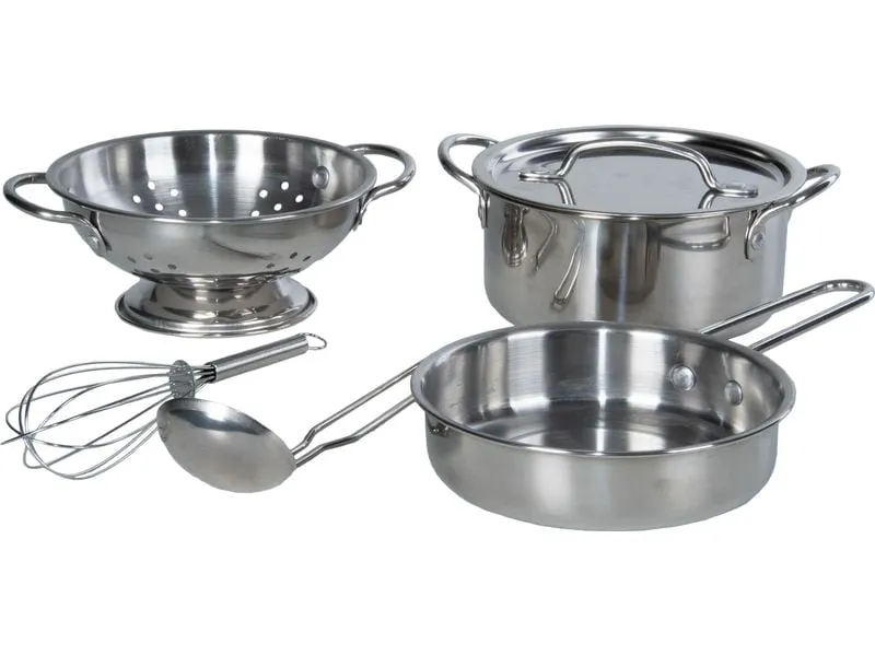 Esschert Design Matschküchen-Set 6-teilig aus Edelstahl Esschert Design Matschküchen-Set 6-teilig aus Edelstahl