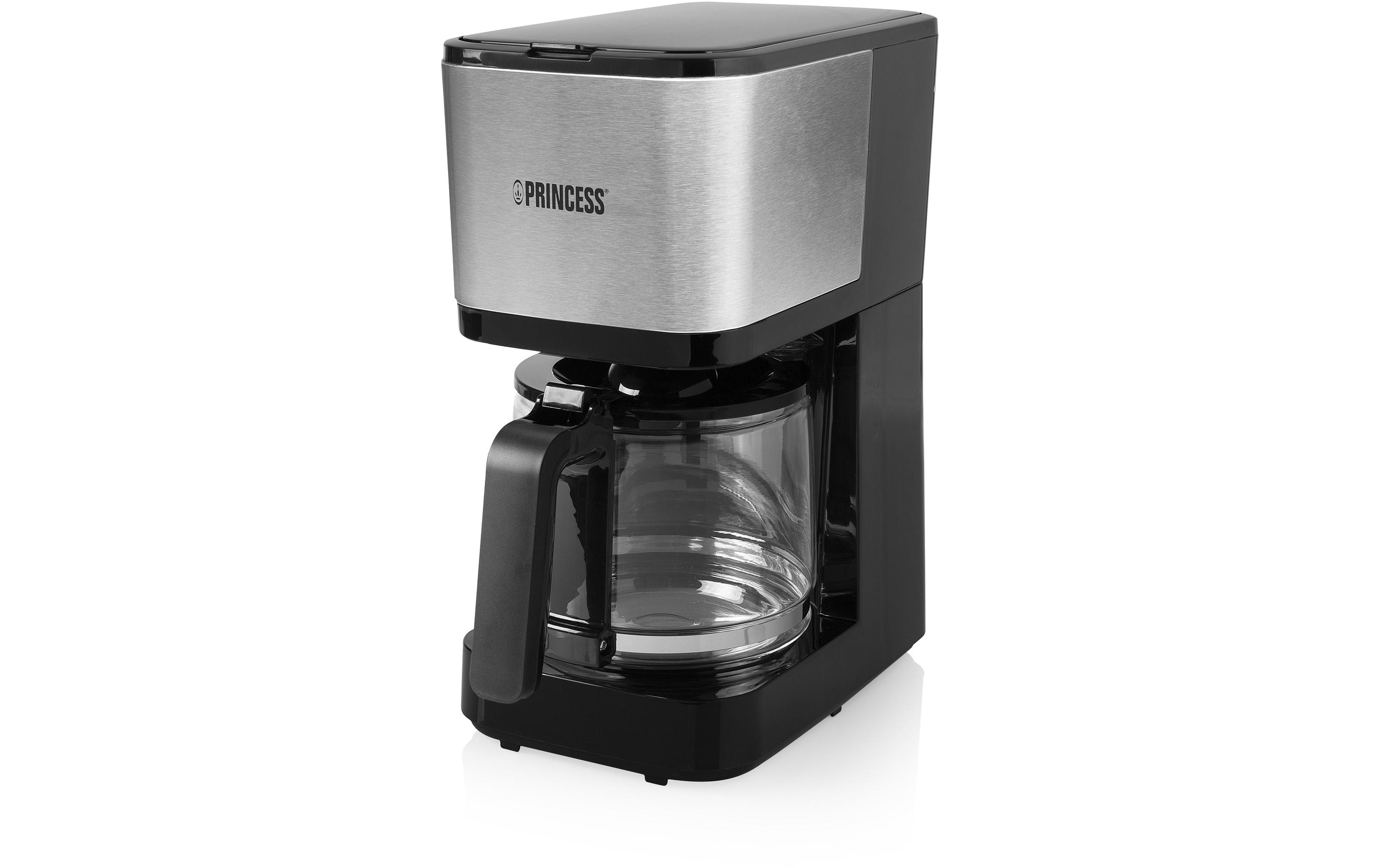 Princess Filterkaffeemaschine Compact 12 Schwarz/Silber Princess Filterkaffeemaschine Compact 12 Schwarz/Silber