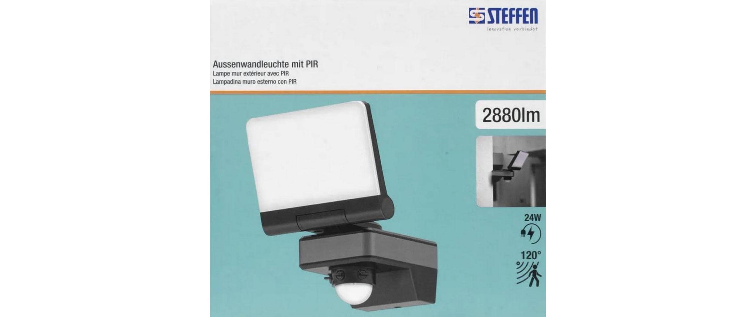 STEFFEN Aussenwandleuchte Floodlight LED 24W