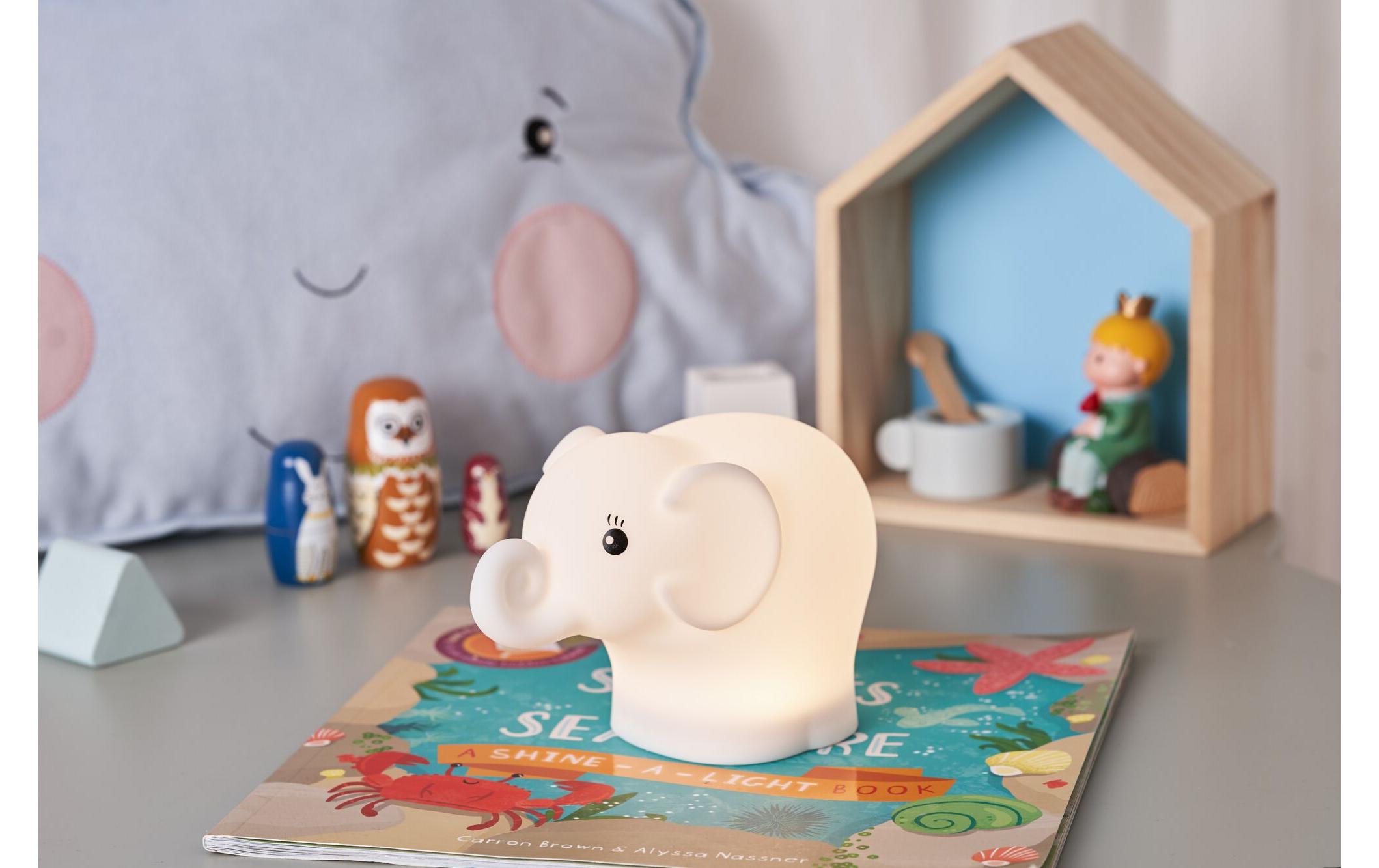 Pauleen Nachtlicht Night Elephant, LED, USB, Weiss