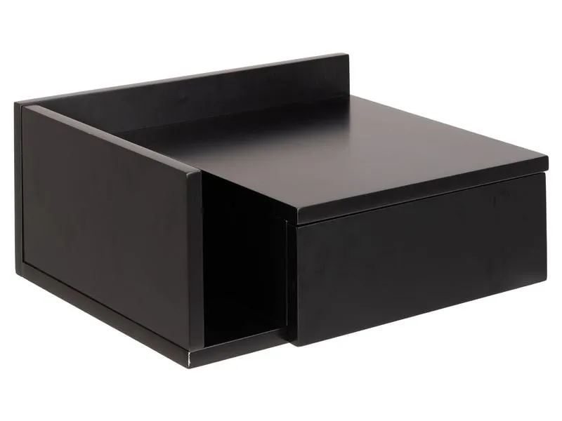 AC Design Nachttisch Ashlan 40 cm x 16.5 cm, Schwarz glanz AC Design Nachttisch Ashlan 40 cm x 16.5 cm, Schwarz glanz
