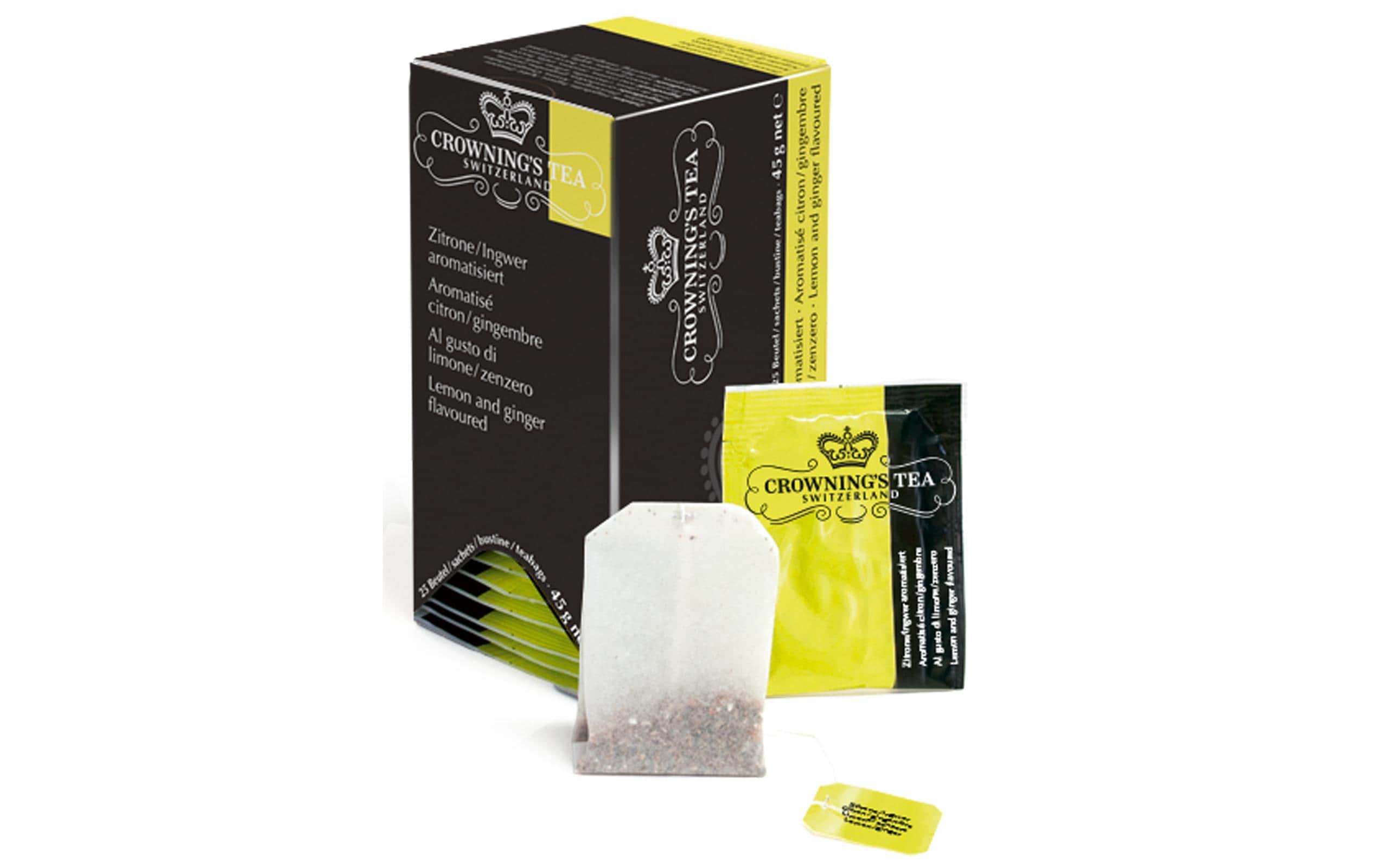 Crowning’s Tea Teebeutel Zitrone/Ingwer 25 Stück