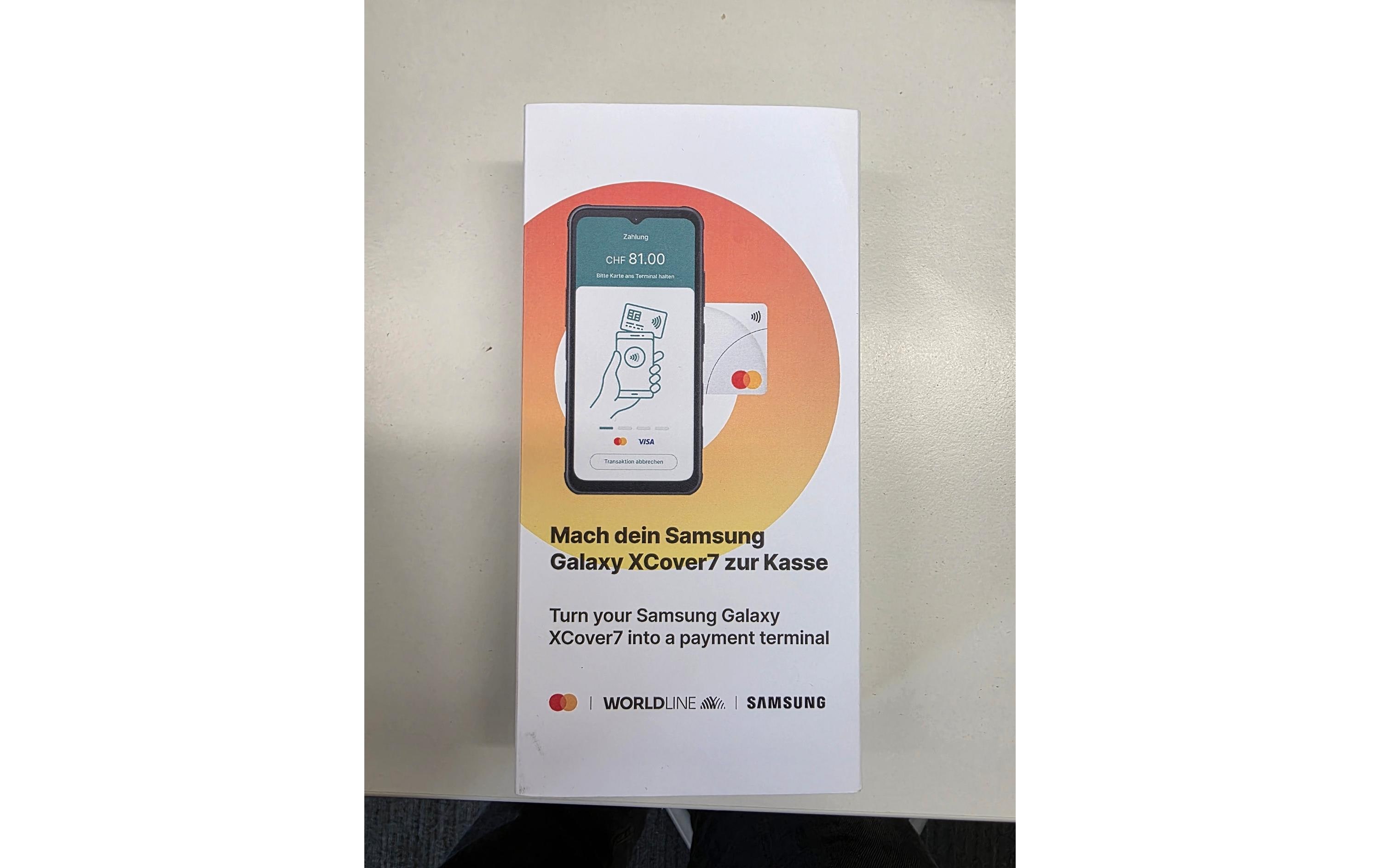 Samsung Kartenterminal-App Tap on Mobile, Samsung XCover 7