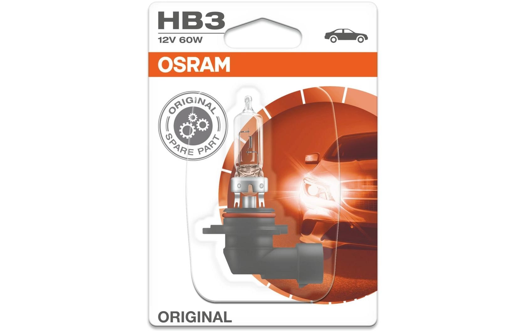 OSRAM Glühlampe HB3 12V 60W P20d PKW
