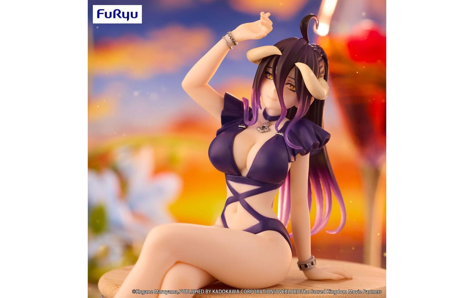 FuRyuu Figur Noodle Stopper Overlord Albedo Swimsuit Dark Purple