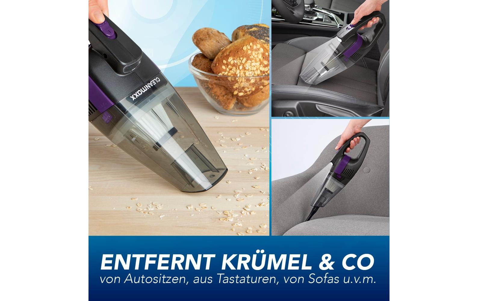 CLEANmaxx Akku-Handsauger Grau, Violett Grau, Violett