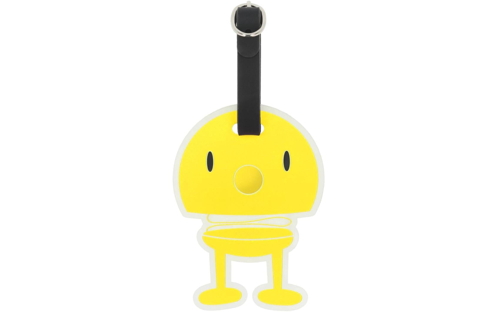 Hoptimist Kofferlabel Gelb/Schwarz