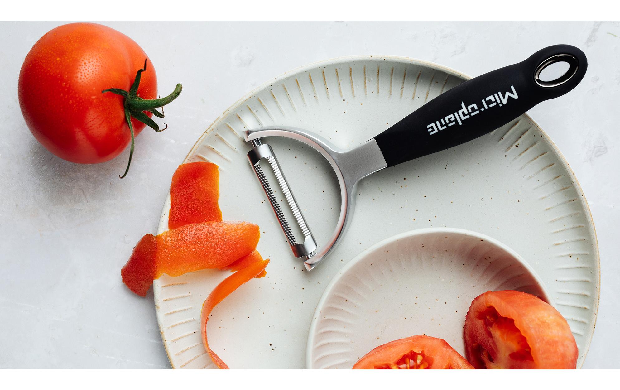 Microplane Tomaten-/Paprika-/Kiwischäler Gourmet Profi Y gezahnt