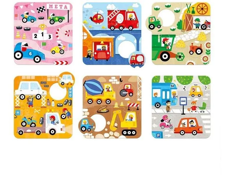 Banana Panda Puzzle Finde das gleiche Fahrzeug Banana Panda Puzzle Finde das gleiche Fahrzeug