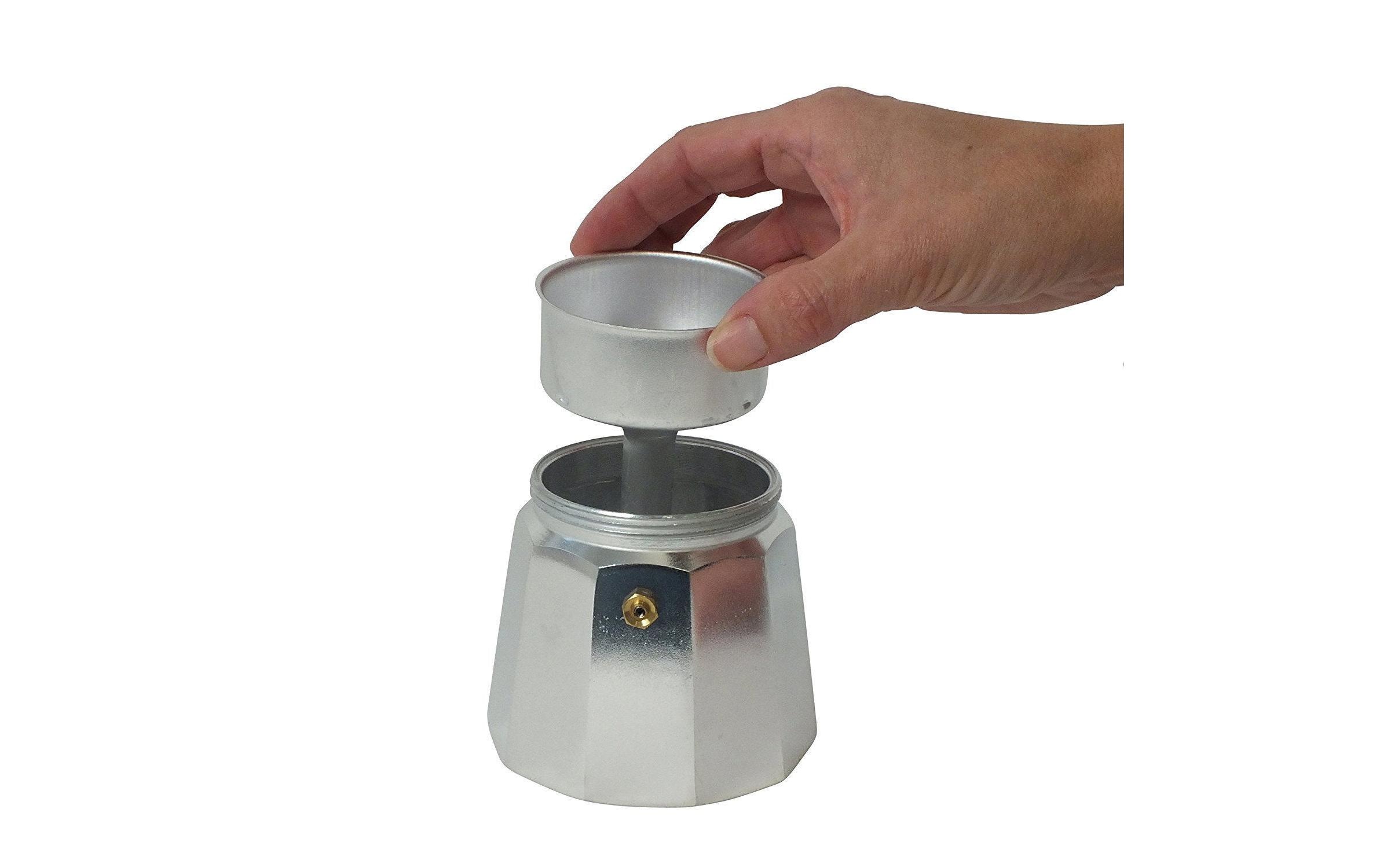 Kela Espressokocher Italia 6 Tassen, Silber