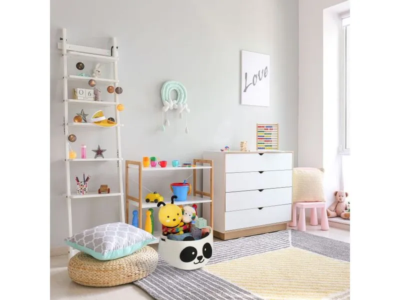 relaxdays Spielzeugkorb Filz Panda relaxdays Spielzeugkorb Filz Panda