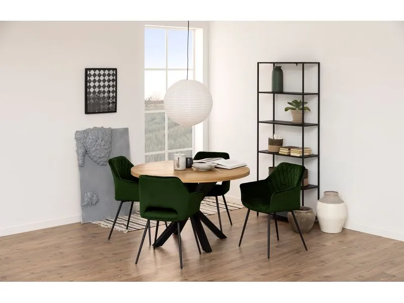AC Design Regal Newcastle 69,5 x 30 x 185 cm, Schwarz