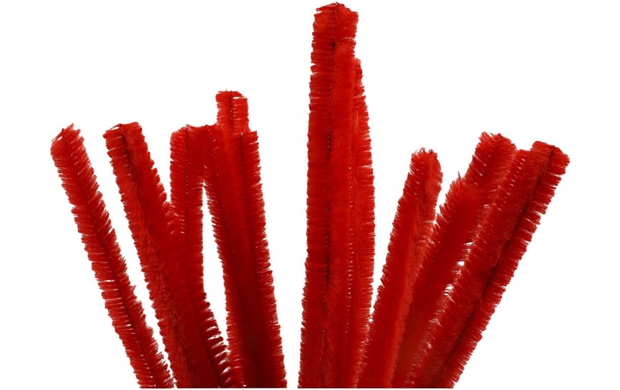 Creativ Company Chenilledraht 15 mm, 15 Stück, Rot Creativ Company Chenilledraht 15 mm, 15 Stück, Rot