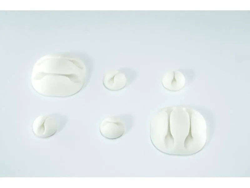 Schönenberger Kabelhalterungen 2 x Ø 35 mm, 4 x Ø 15 mm, Weiss Schönenberger Kabelhalterungen 2 x Ø 35 mm, 4 x Ø 15 mm, Weiss