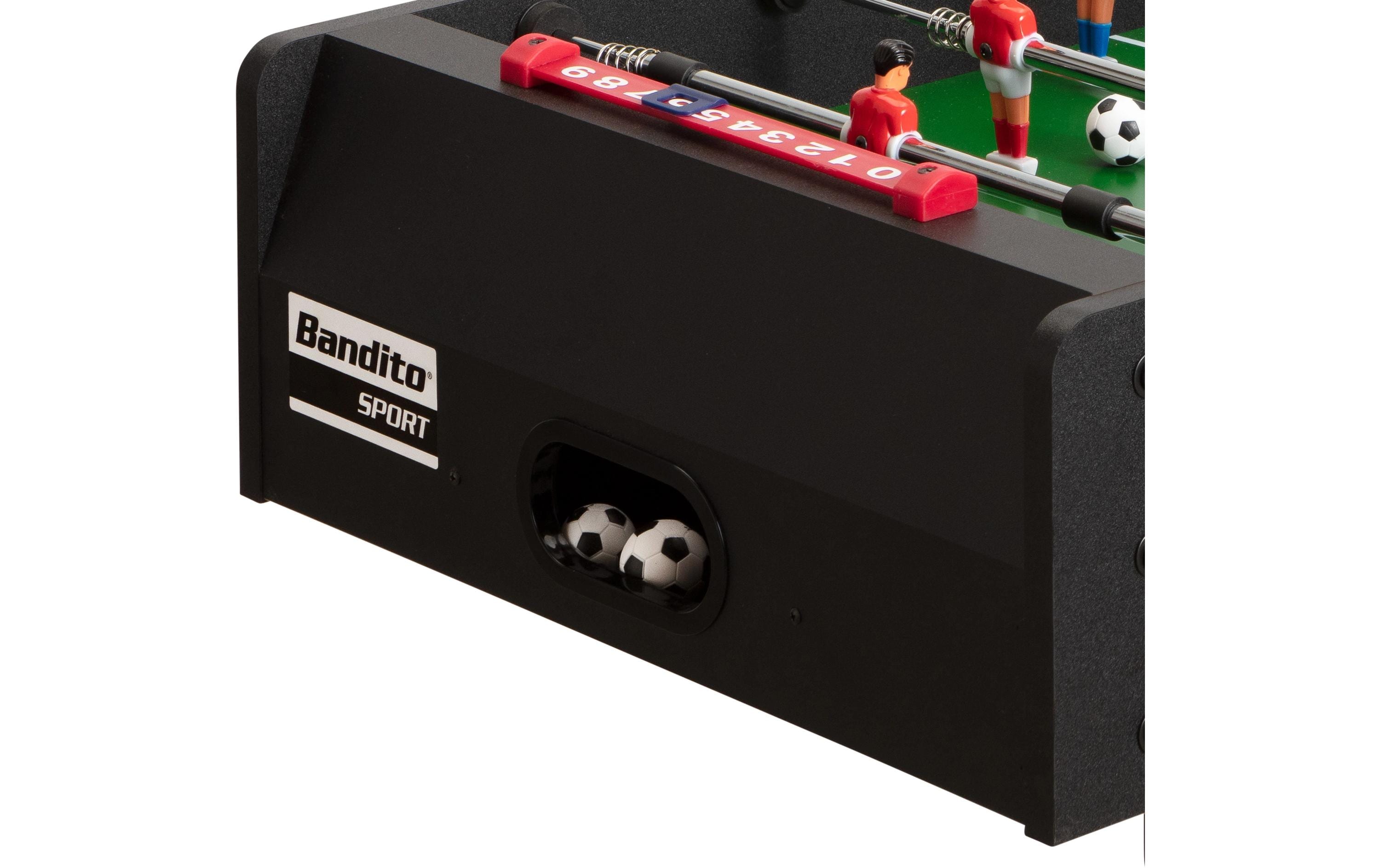 Bandito Familienspiel Mini-Kicker mit Teleskopstangen