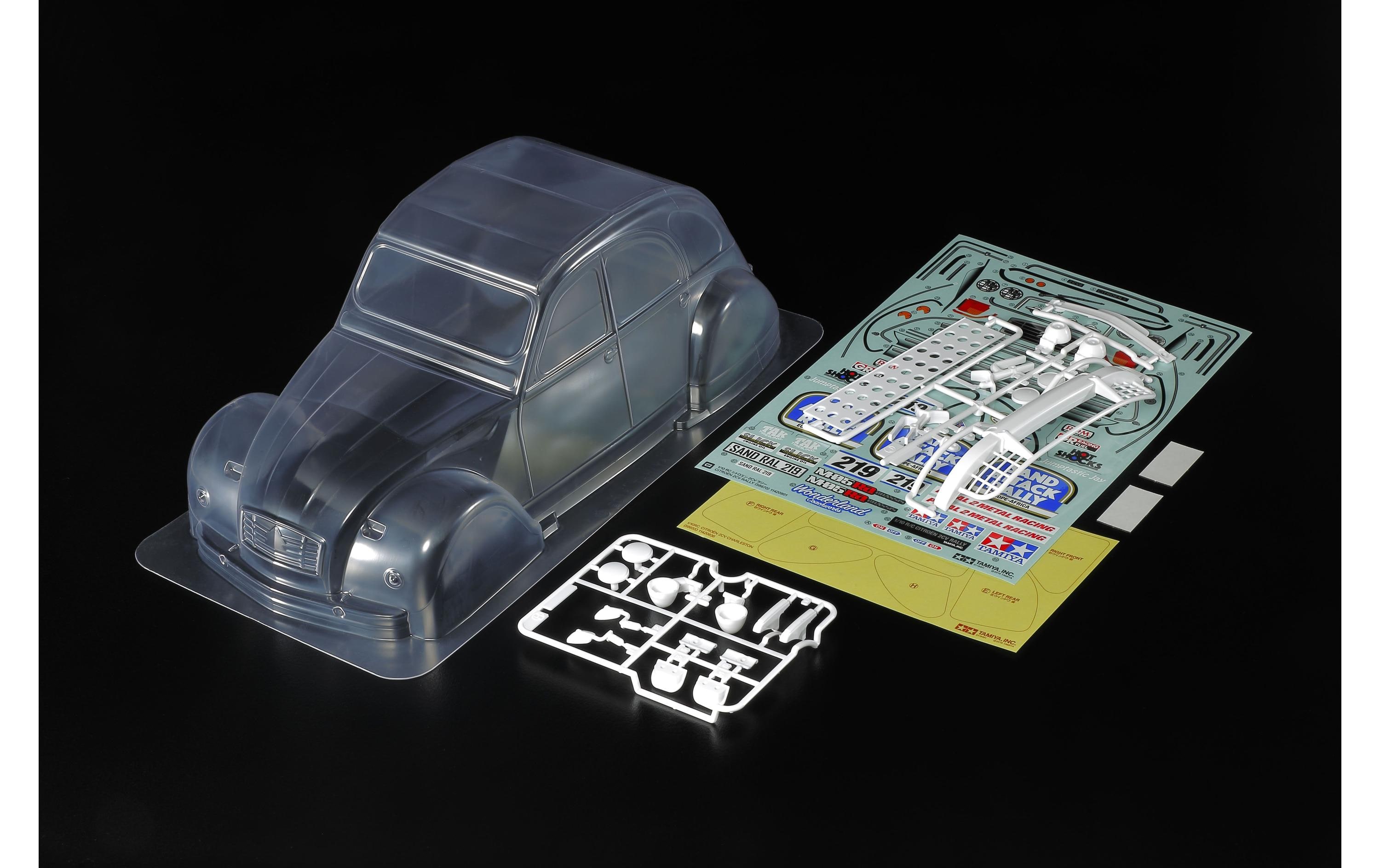 Tamiya Karosserie Citroen 2CV Rally für M-Chassis, 1:10, unlackiert Tamiya Karosserie Citroen 2CV Rally für M-Chassis, 1:10, unlackiert