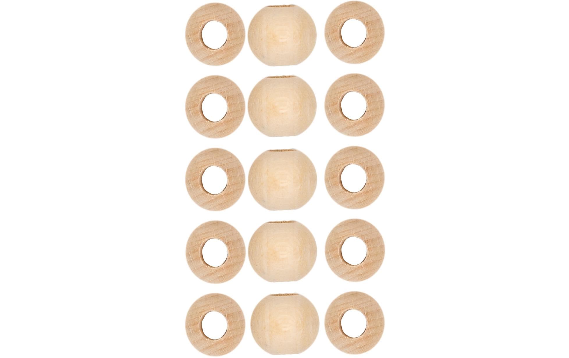 lalana Holzperlen Hölzerne Perlen 15 mm, 15 Stück lalana Holzperlen Hölzerne Perlen 15 mm, 15 Stück