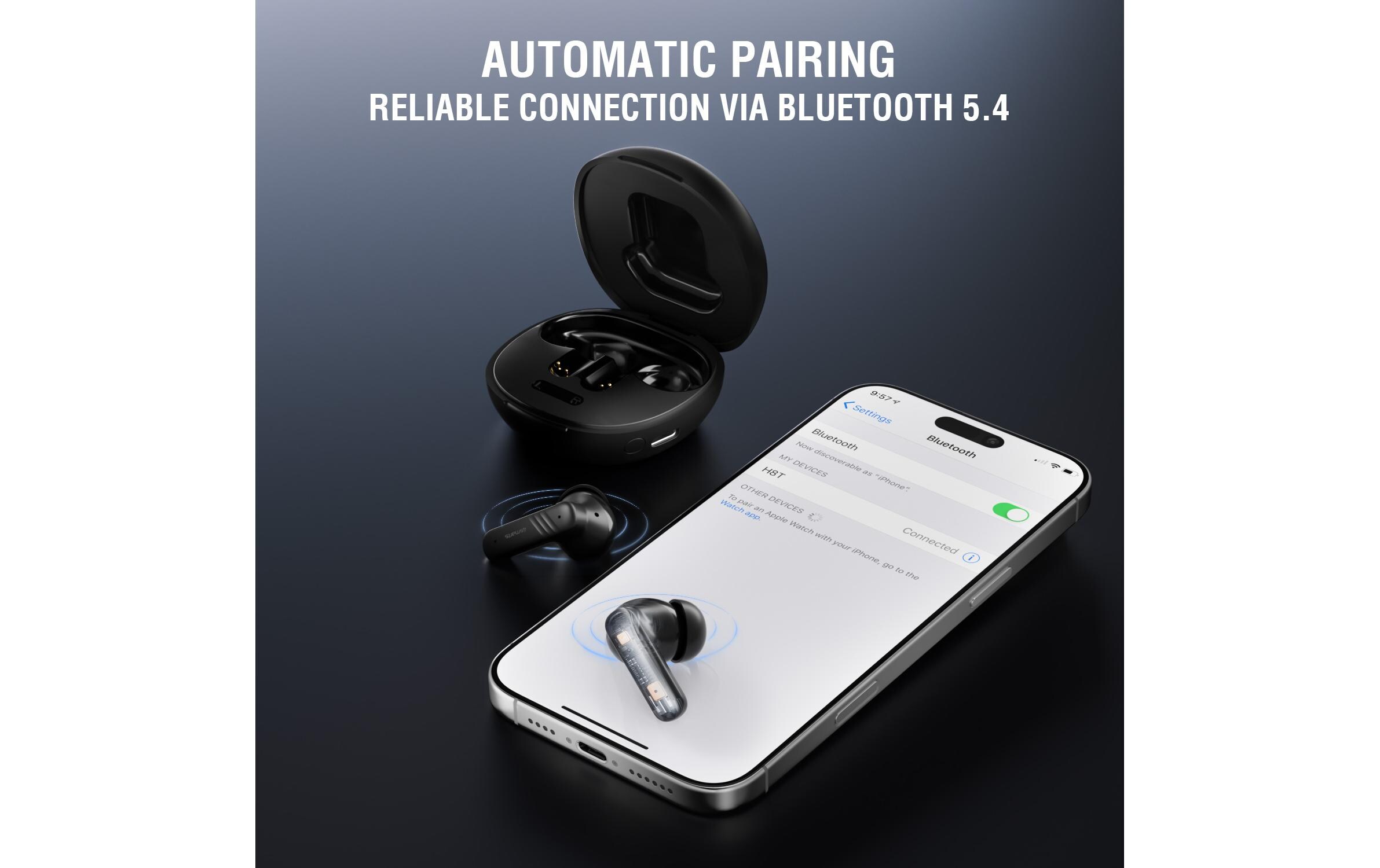 4smarts True Wireless In-Ear-Kopfhörer SkyBuds Screen Pro ANC 4smarts True Wireless In-Ear-Kopfhörer SkyBuds Screen Pro ANC