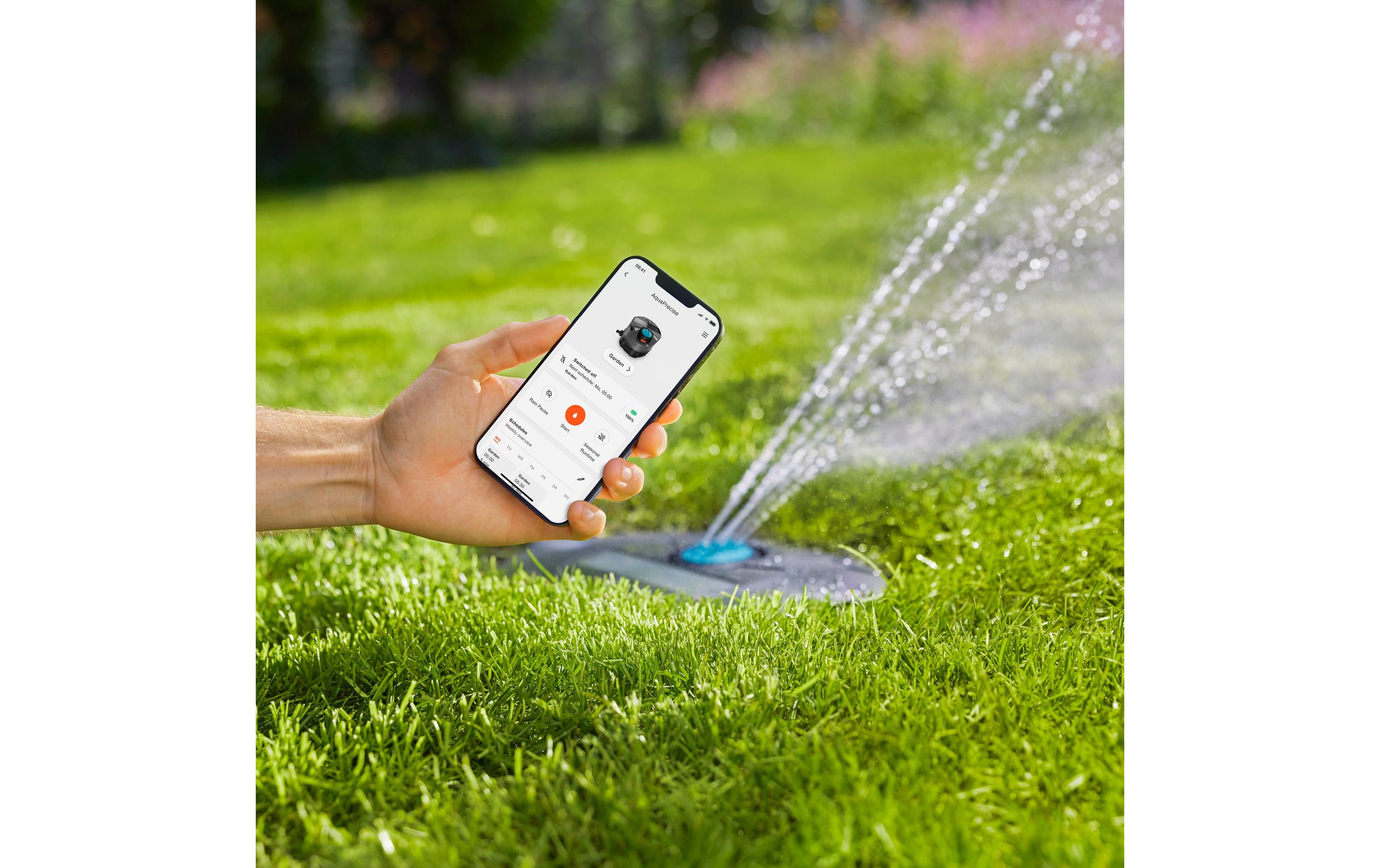 GARDENA Multifunktions-Flächenregner AquaPrecise (unterirdisch) GARDENA Multifunktions-Flächenregner AquaPrecise (unterirdisch)