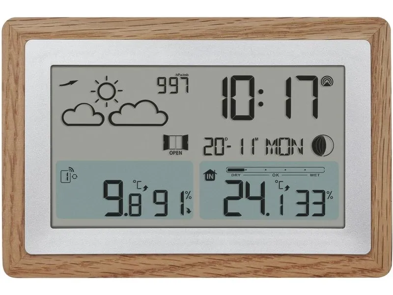 TFA Dostmann Wetterstation Oak Braun TFA Dostmann Wetterstation Oak Braun