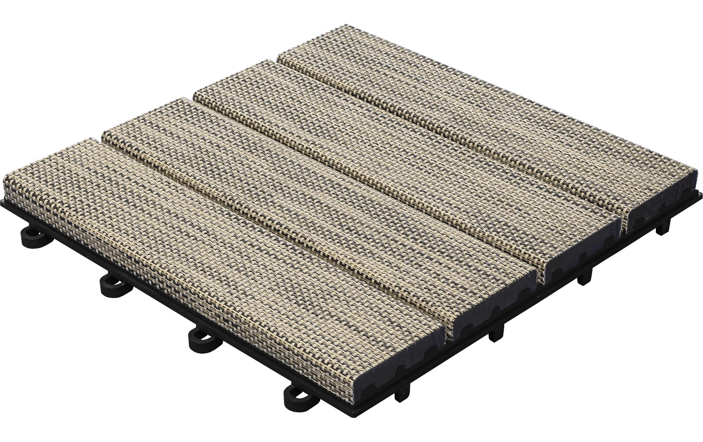 Florco Balkon-& Terrassenplatten Tex, Beige, 6 Stk.