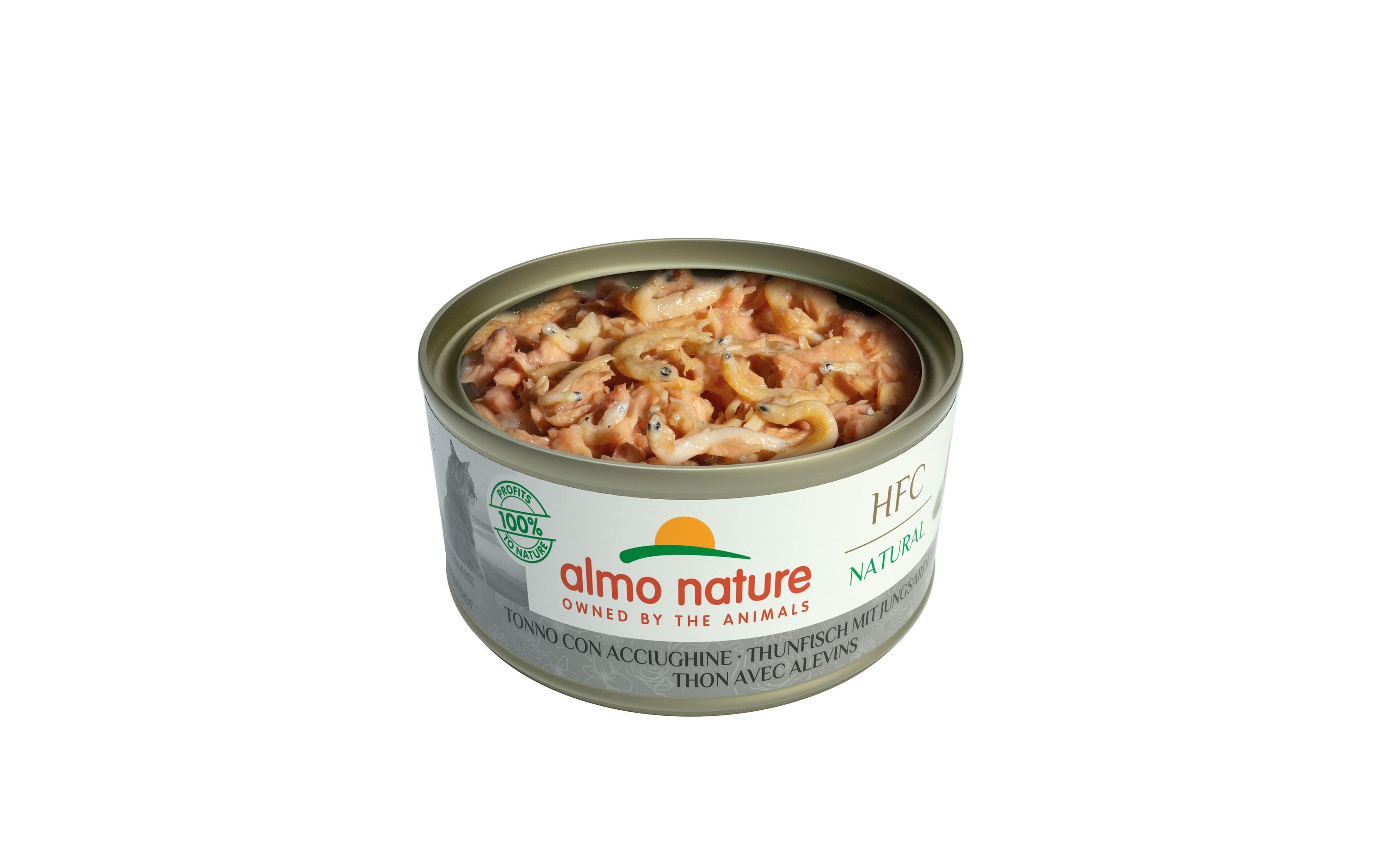 Almo Nature Nassfutter HFC Natural Thunfisch mit Jungsardellen, 70 g Almo Nature Nassfutter HFC Natural Thunfisch mit Jungsardellen, 70 g