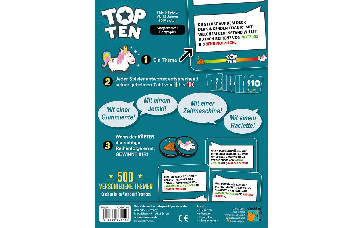 Asmodée Partyspiel Top Ten -DE-