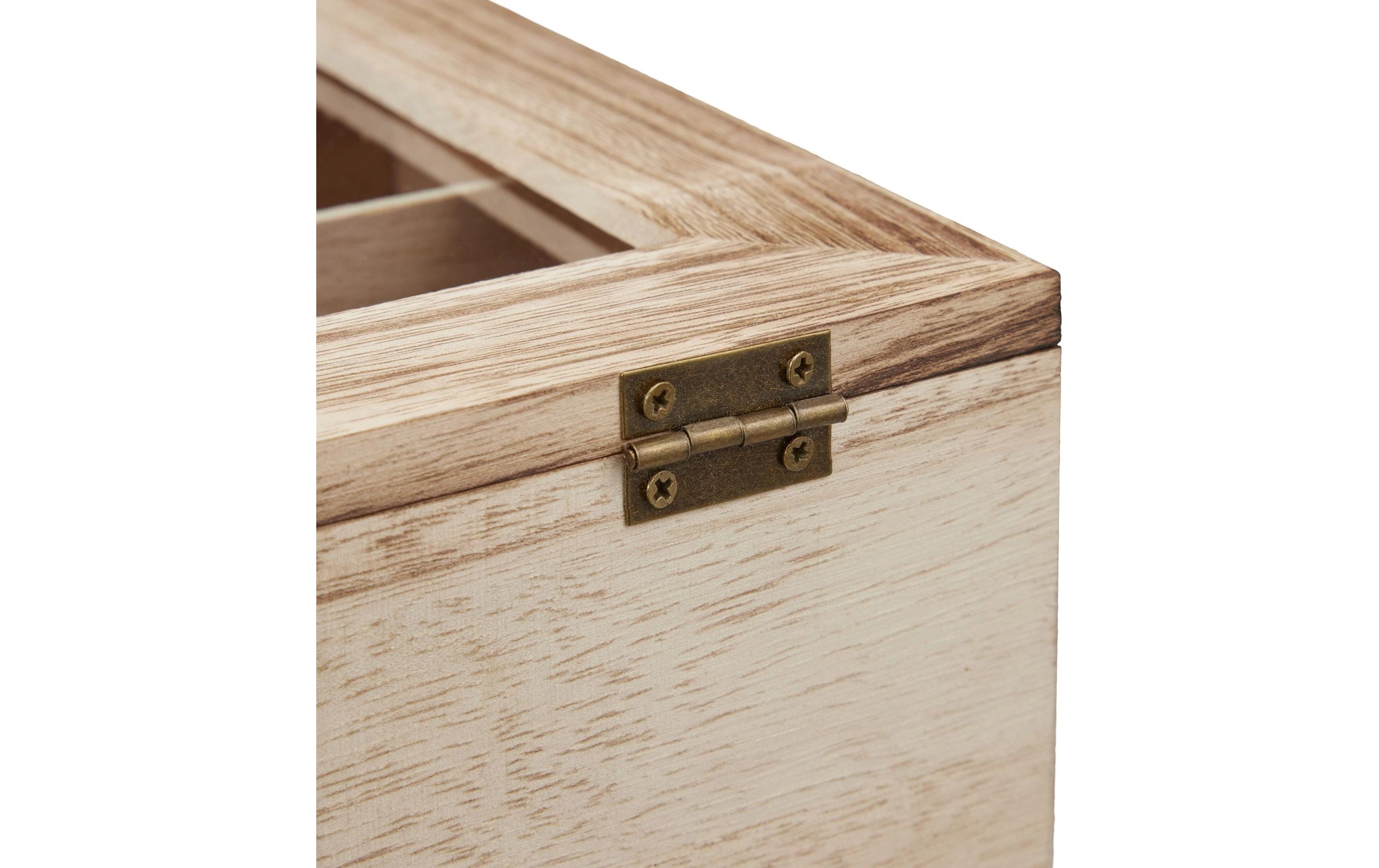 relaxdays Teebeutel-Box Braun