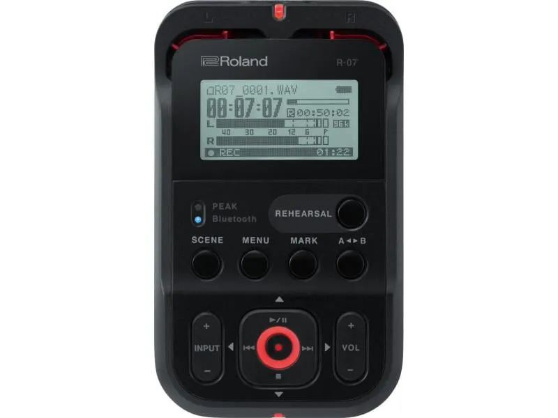 Roland Portable Recorder R-07 Schwarz