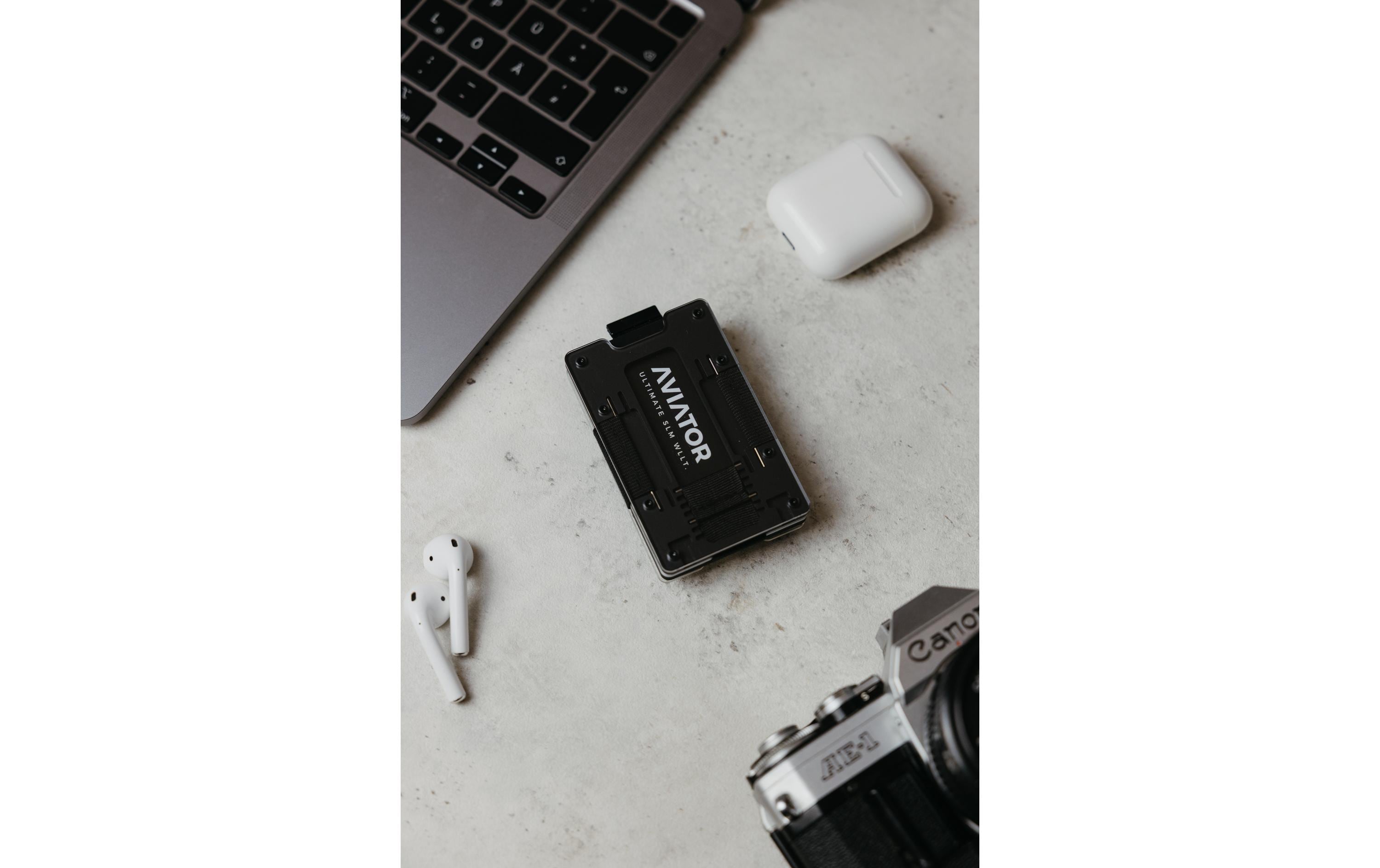 AVIATOR Wallet SLIDE No cash clip fusion black