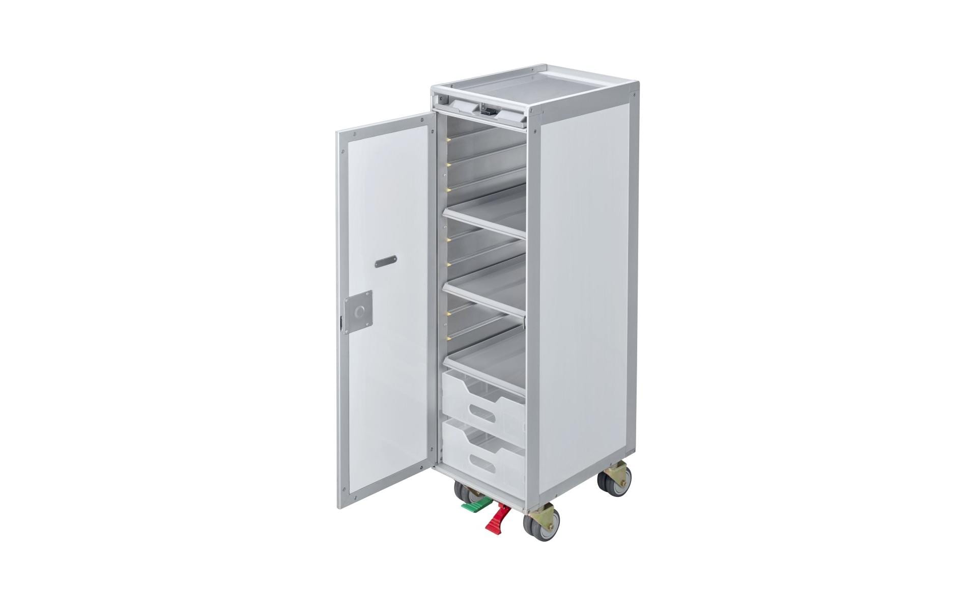 diaqua® Bartrolley Flugzeug Swissair Weiss, 30.15 x 103 cm