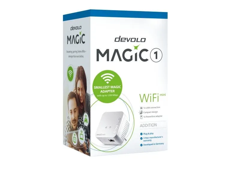 devolo Powerline Magic 1 WIFI mini Erweiterungsadapter devolo Powerline Magic 1 WIFI mini Erweiterungsadapter
