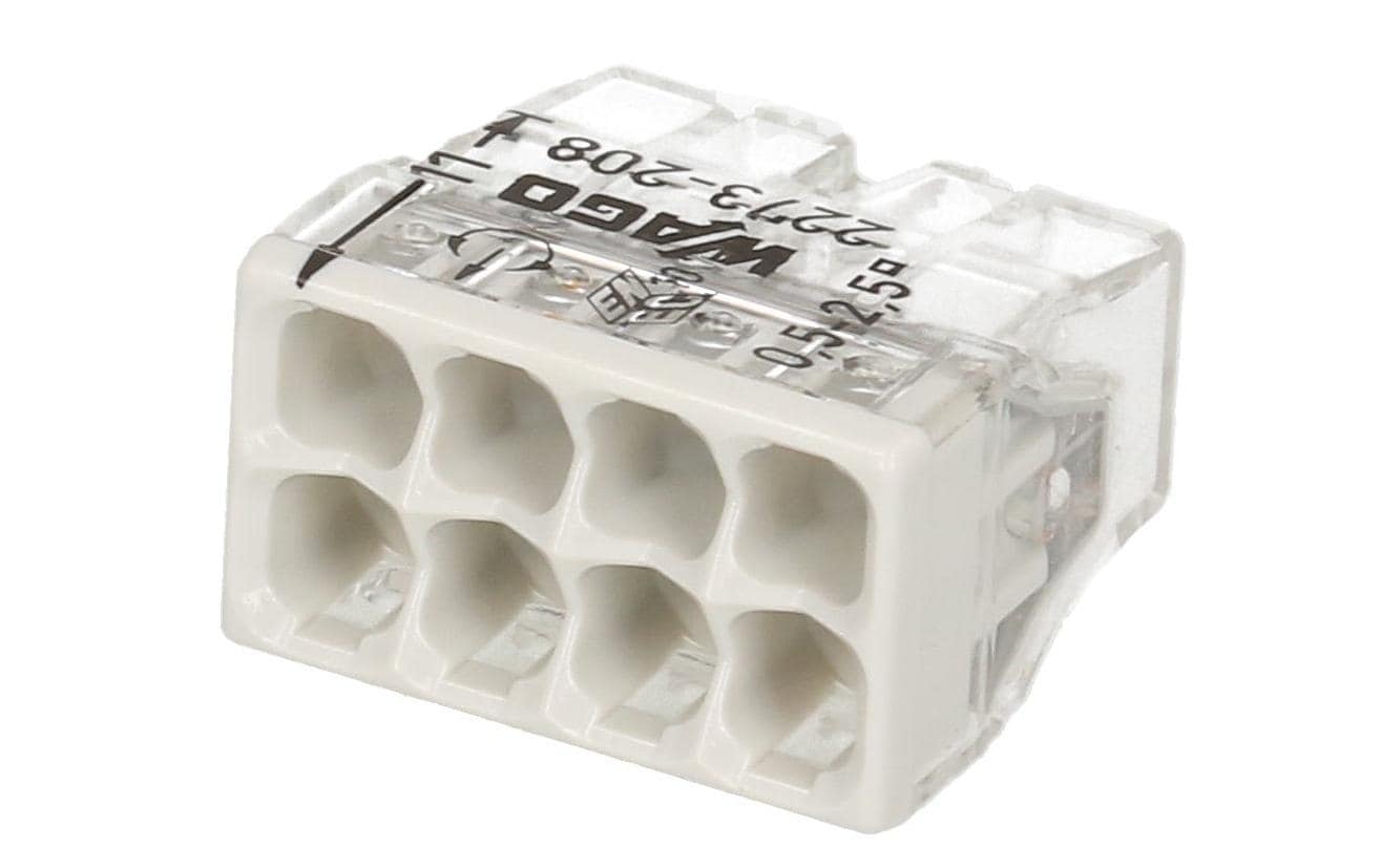 WAGO Steckklemme Contact COMPACT 8-fach, 4 Stück WAGO Steckklemme Contact COMPACT 8-fach, 4 Stück