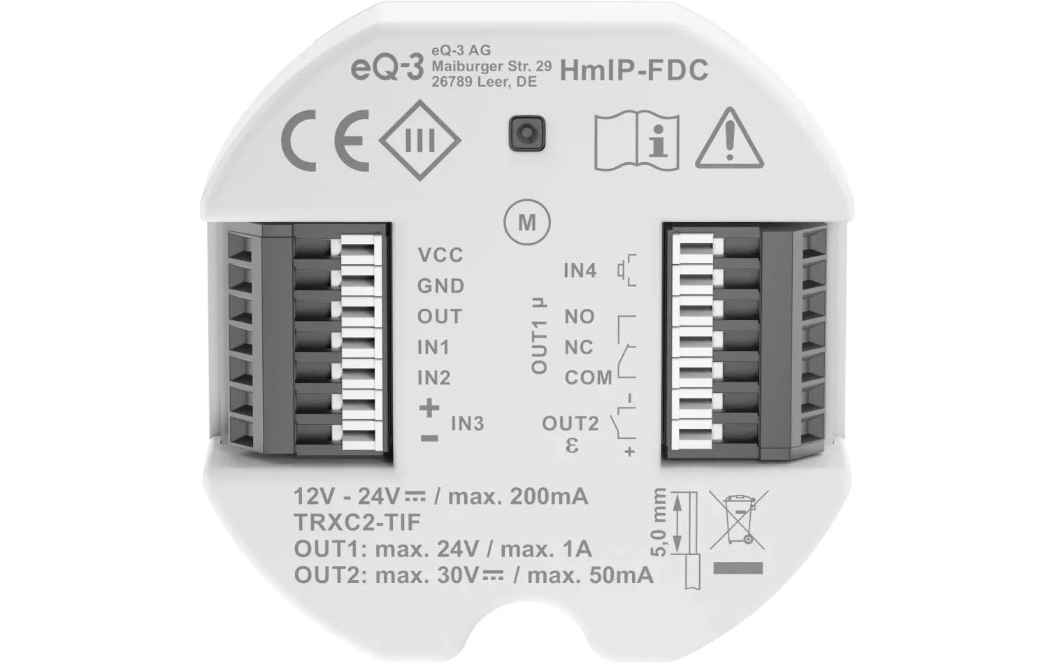 Homematic IP Türöffner control HmIP-FDC Homematic IP Türöffner control HmIP-FDC